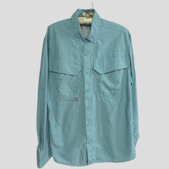 Eddie Bauer Men's King Salmon Classic Fit Long-Sleeve Shirt Size Med - Picture 1 of 15